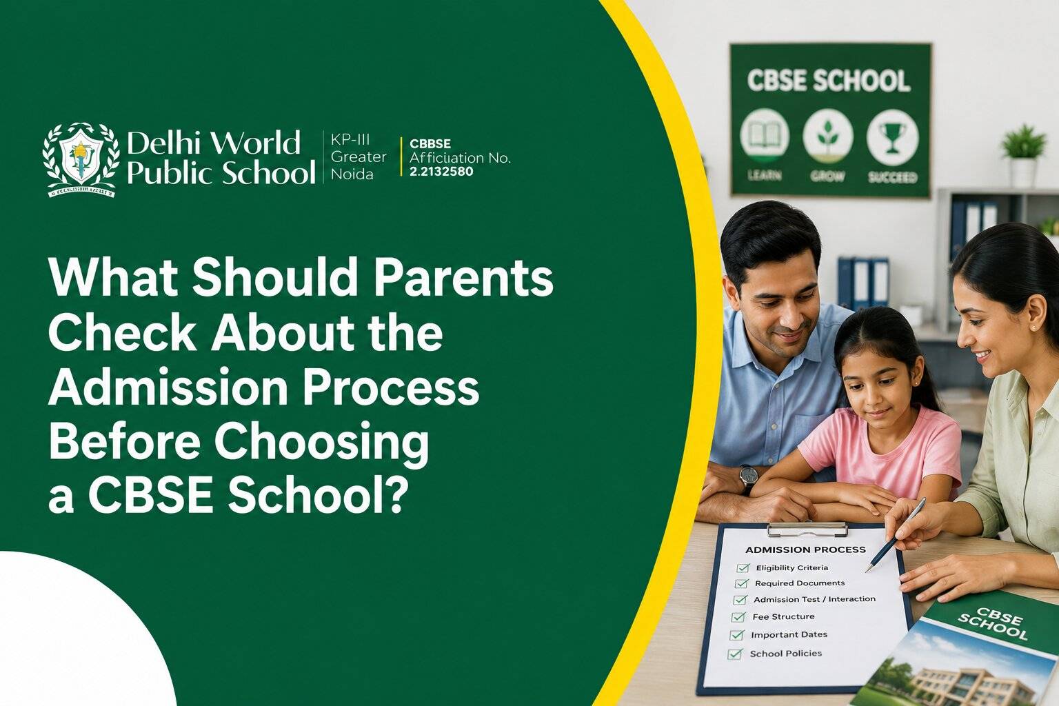What Should Parents Check About the Admission Process Before Choosing a CBSE School?