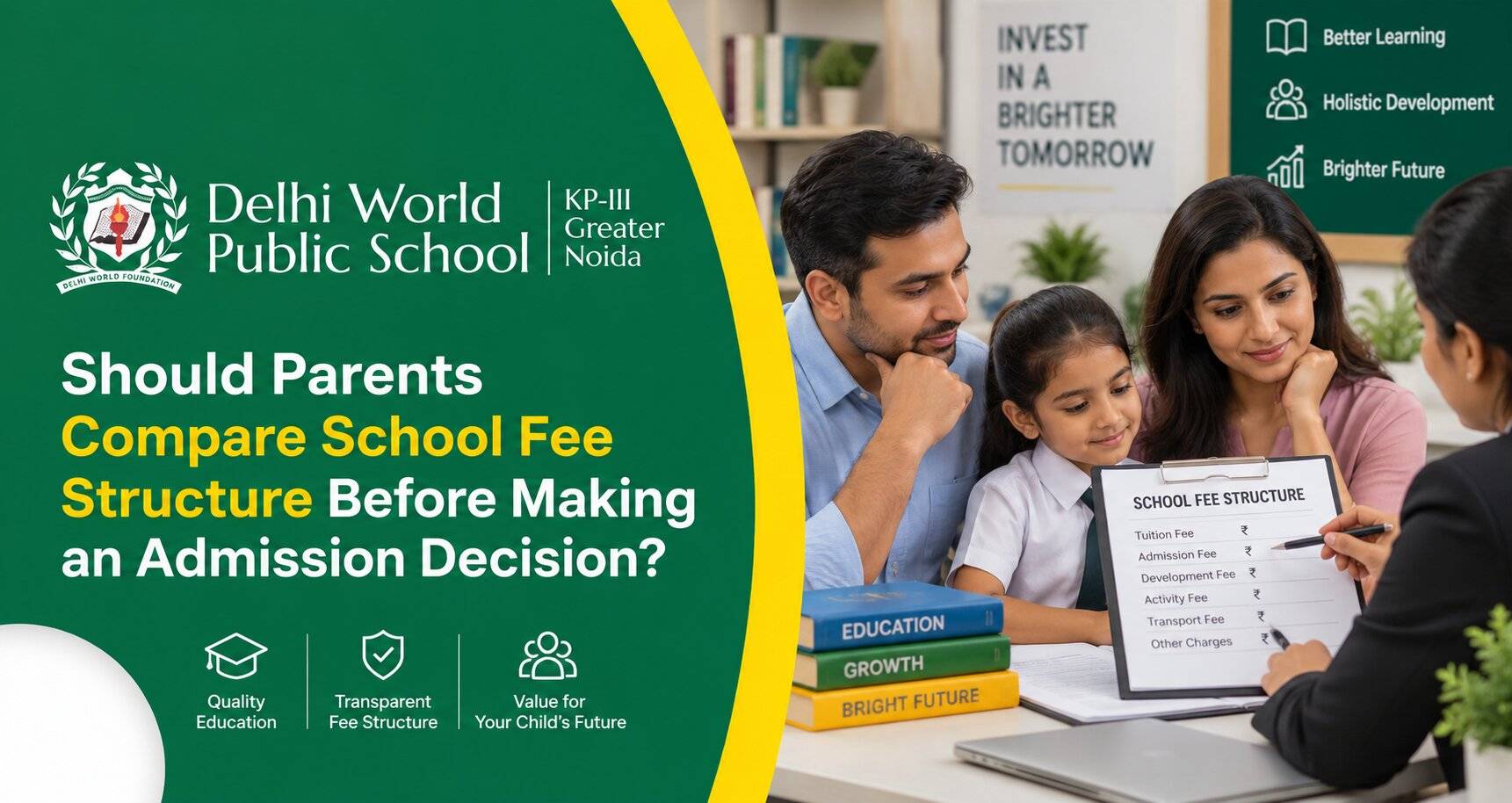 Should Parents Compare School Fee Structure Before Making an Admission Decision?